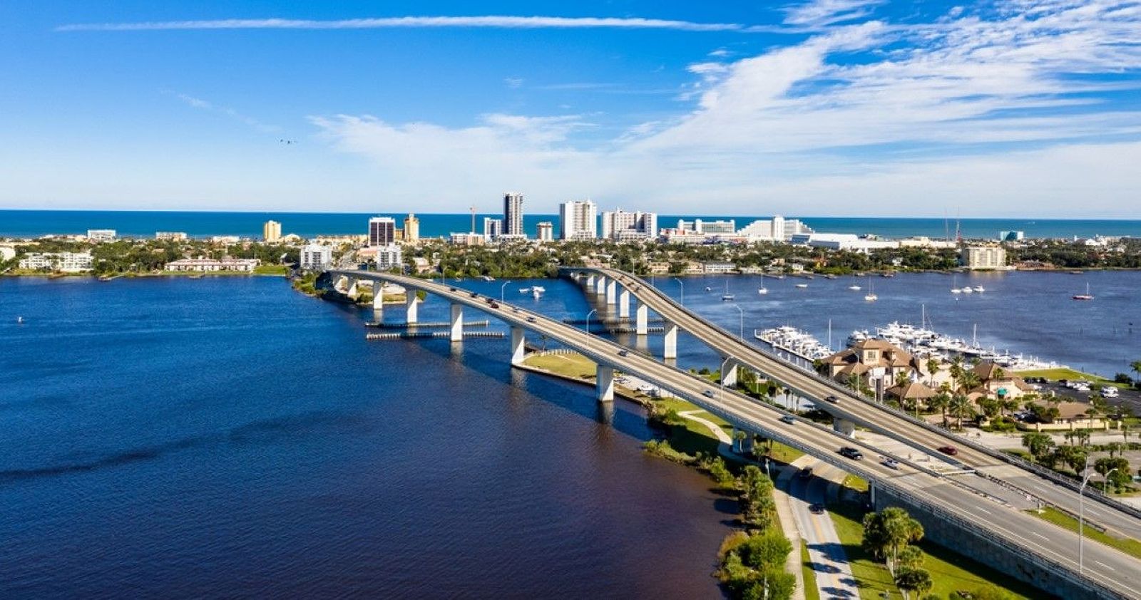 Aerial view Daytona Beach, Florida