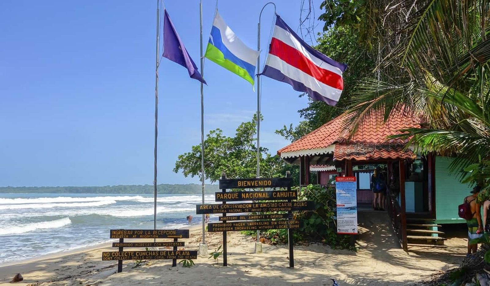 Entrance to Cahuita National Park