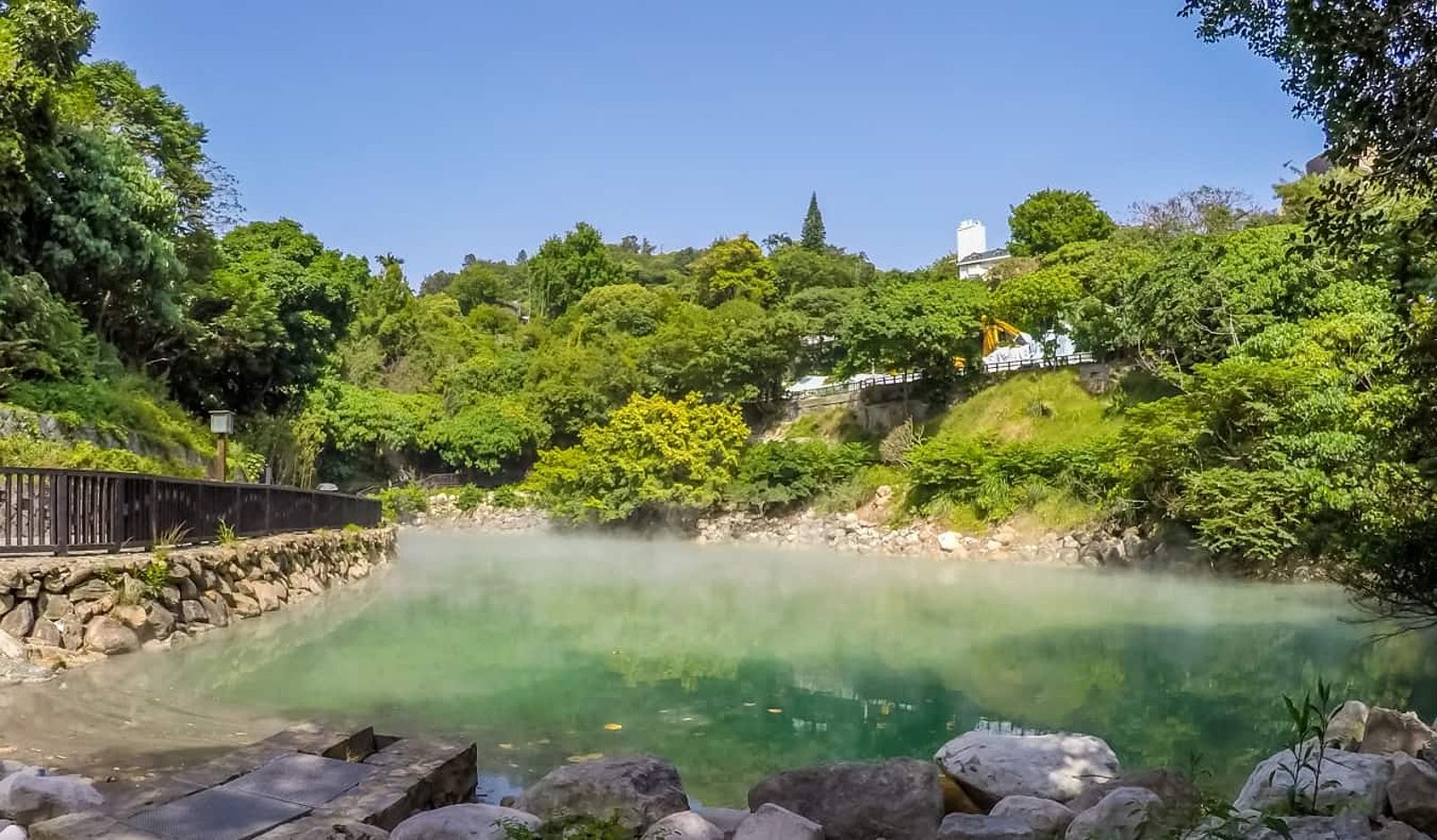 The Beitou Hot Springs just outside Taipei, Taiwan