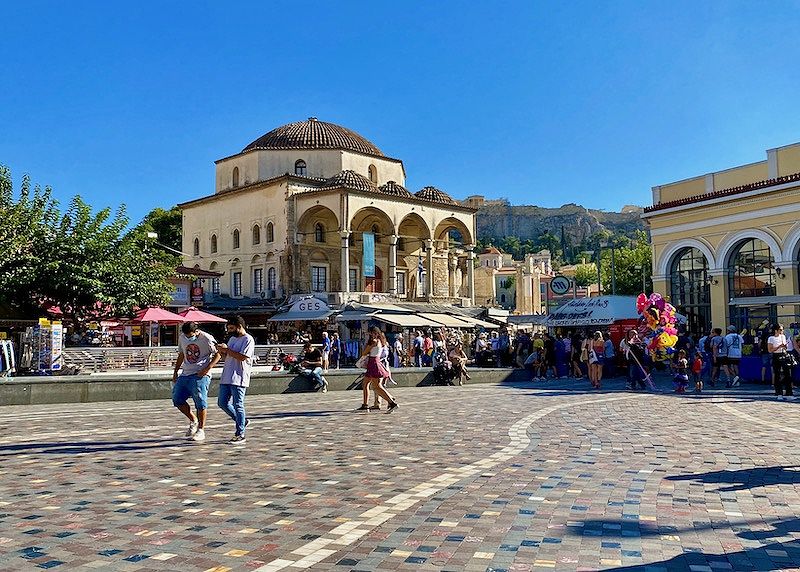 Tzistarakis Mosque near the Metro station in Monastiraki, Athens