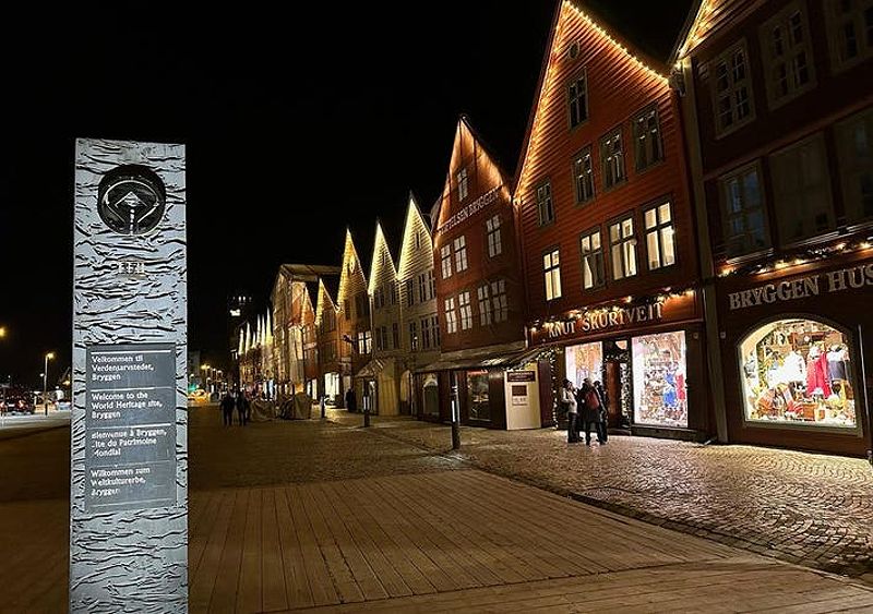 UNESCO World Heritage site Bryggen in Bergen, Norway.